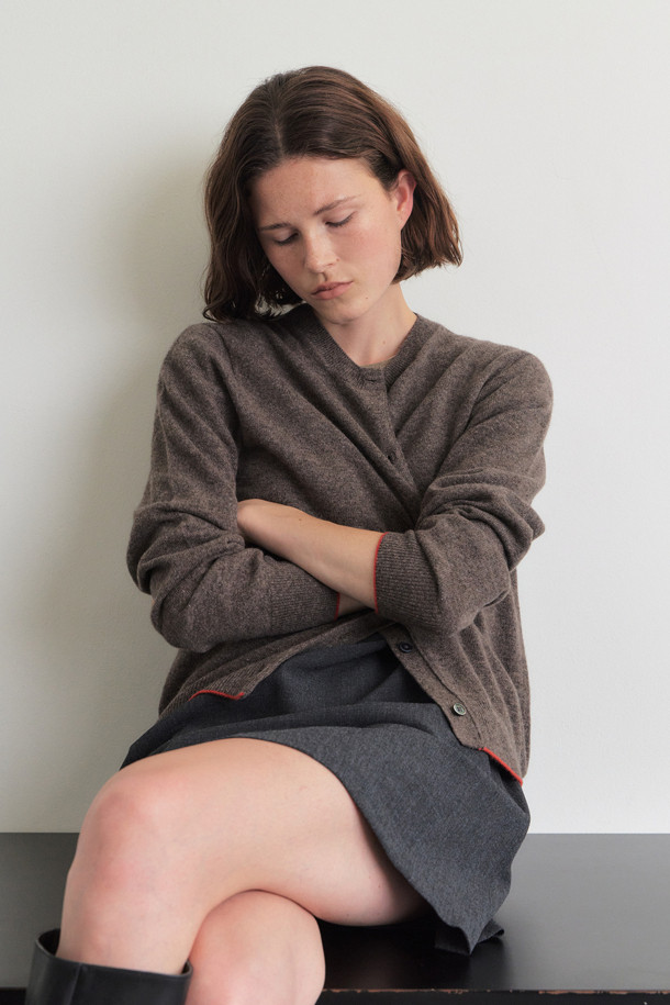 LE CASHMERE - 가디건 - Cashmere Round Cardigan