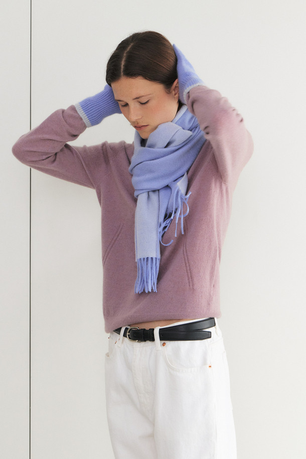 LE CASHMERE - 장갑 - Cashmere Two-Tone Gloves