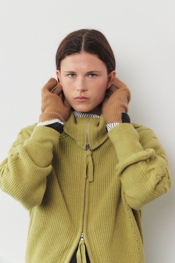 LE CASHMERE - 장갑 - Cashmere Two-Tone Gloves