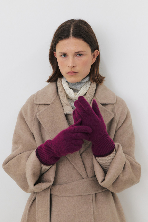 LE CASHMERE - 장갑 - Cashmere Two-Tone Gloves