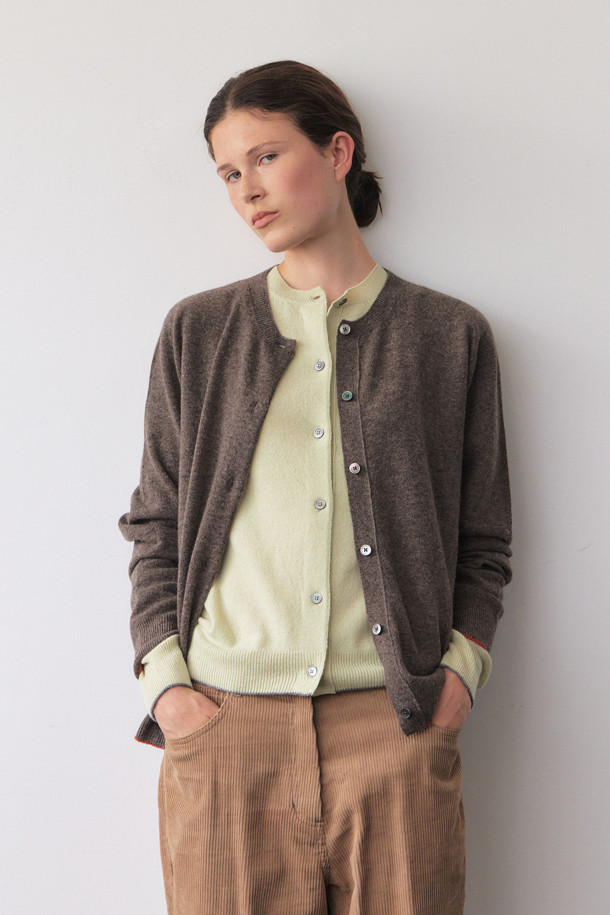 LE CASHMERE - 가디건 - Cashmere Round Cardigan