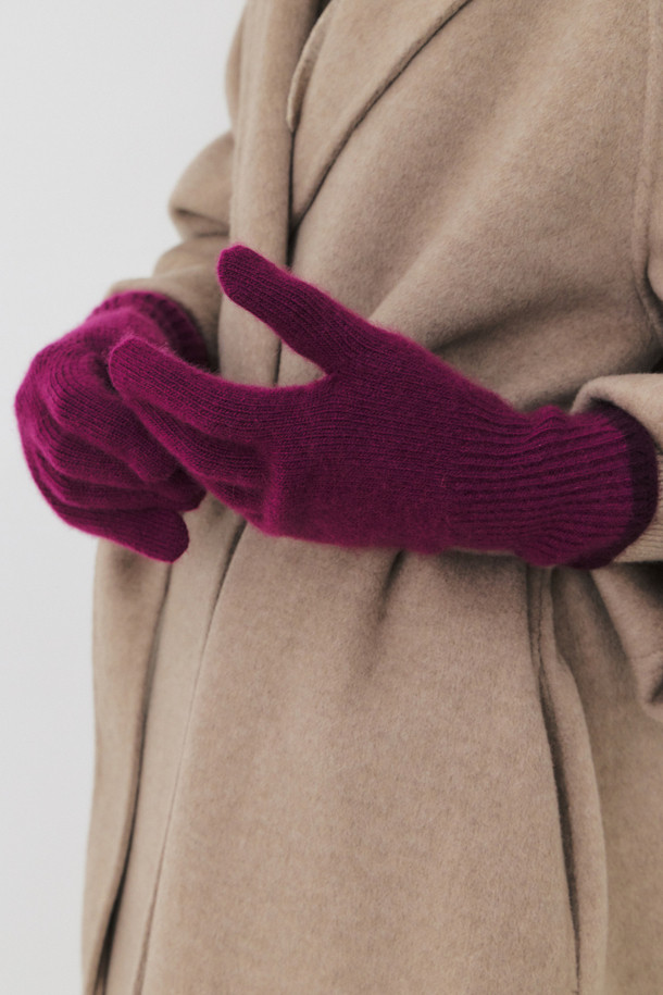 LE CASHMERE - 장갑 - Cashmere Two-Tone Gloves
