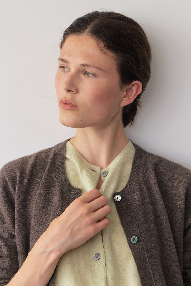 LE CASHMERE - 가디건 - Cashmere Round Cardigan