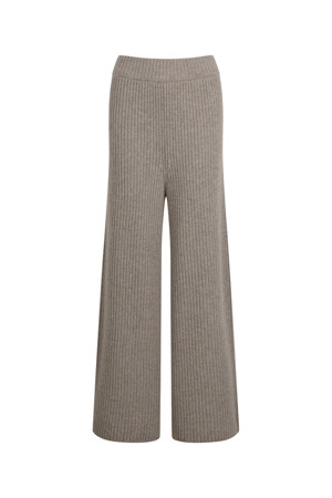 Chunky Wide Pants (Beige)