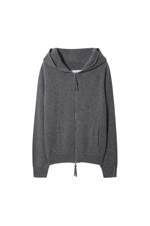 Hooded Cardigan (Grey)