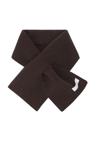 Cashmere Petit Muffler (Brown)