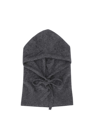 Hairy Cashmere Balaclava (Dark Grey)