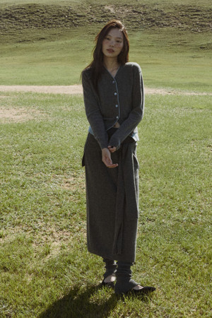 Tie-waist Skirt (Grey)