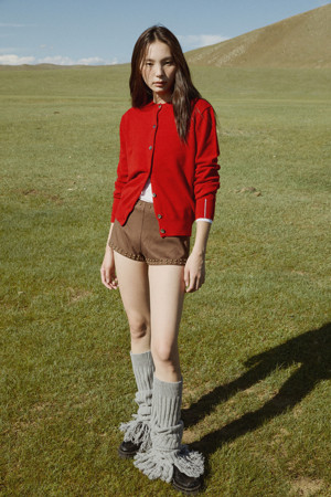 [Re-order] Classic Button Cardigan (Red)