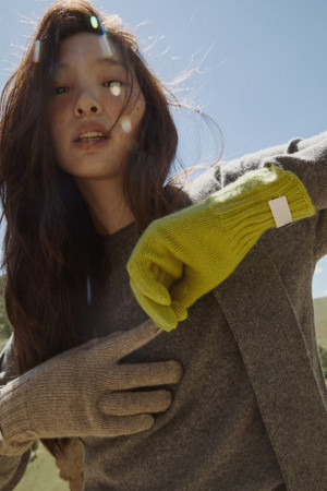 Cashmere Basic Gloves (Light Green)