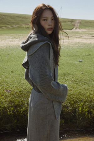 Hooded Cape (Dark Grey)