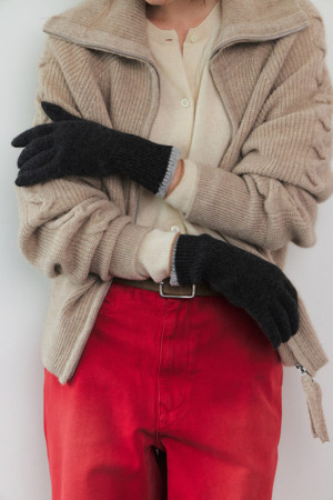 Cashmere Two-Tone Gloves