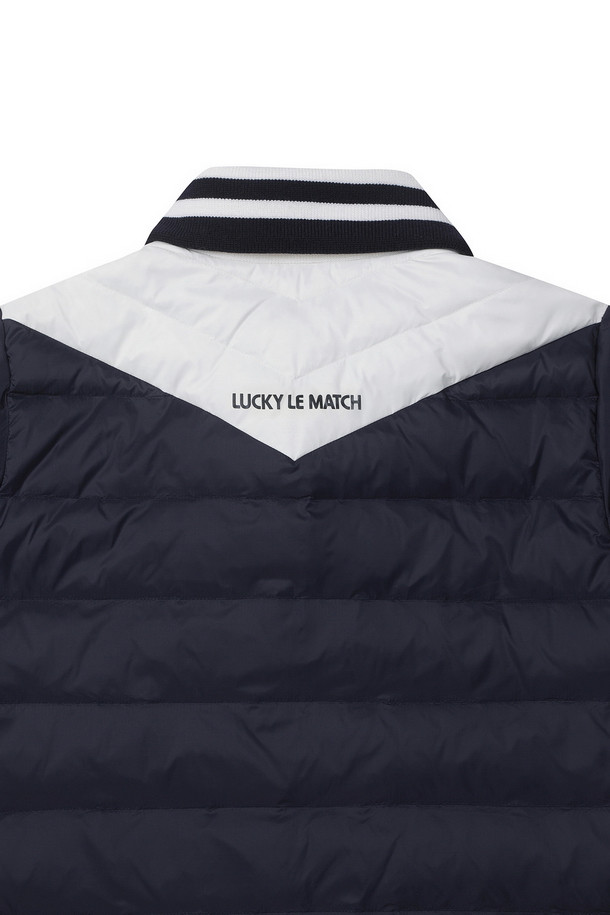 Knitcollar Short Sleeve Down Jacket (for women)_LUCKY MARCHE