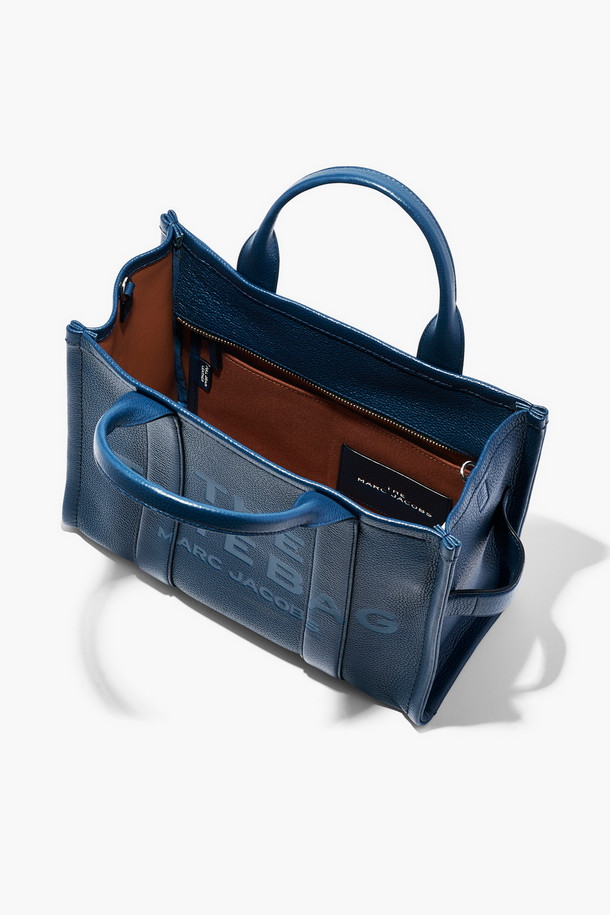 MARC JACOBS - 토트백 - The Leather Medium Tote Bag_Blue Sea (H004L01PF21-426)