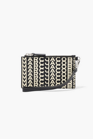 Monogram Slim84 TopZipWristlet_BlackWhite(S153L03FA22-005)