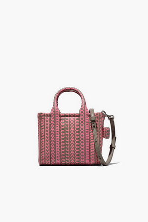 Monogram Leather Mini Tote_Taupe/Pink (H052L03FA22-296)