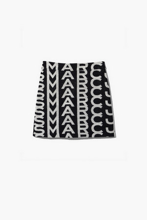 Monogram Skirt Terry_Black/Ivory (C101P30PF22-004)