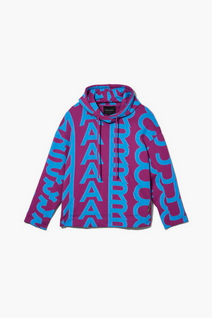 Monogram Oversized Hoodie_Purple/Blue (C632P02PF22-566)