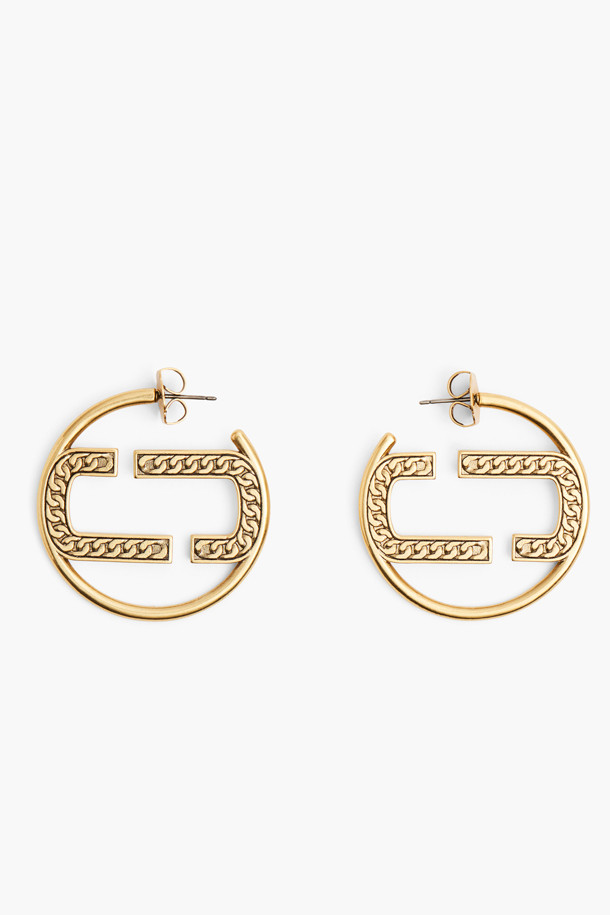 MARC JACOBS - 귀걸이 - J Marc St. Marc Hoops_Light Antique Gold (2F3JER001J39-970)