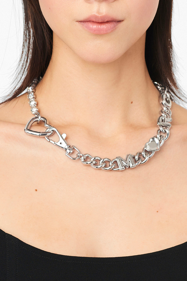 MARC JACOBS - 목걸이 - Heart Chain Necklace_Crystal/Silver (J307MT4RE22-980)