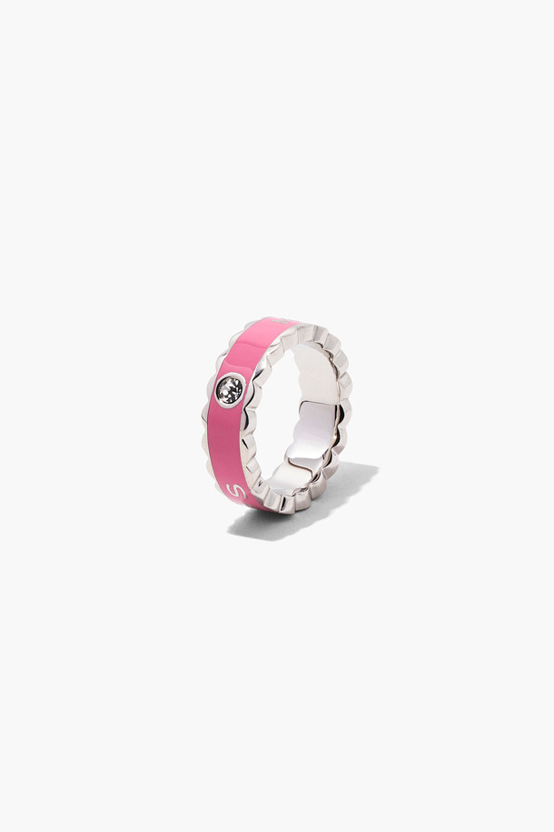 MARC JACOBS - 반지 - Medallion Ring Scalloped_Candy Pink/Silver (J402MT3RE21-681 )