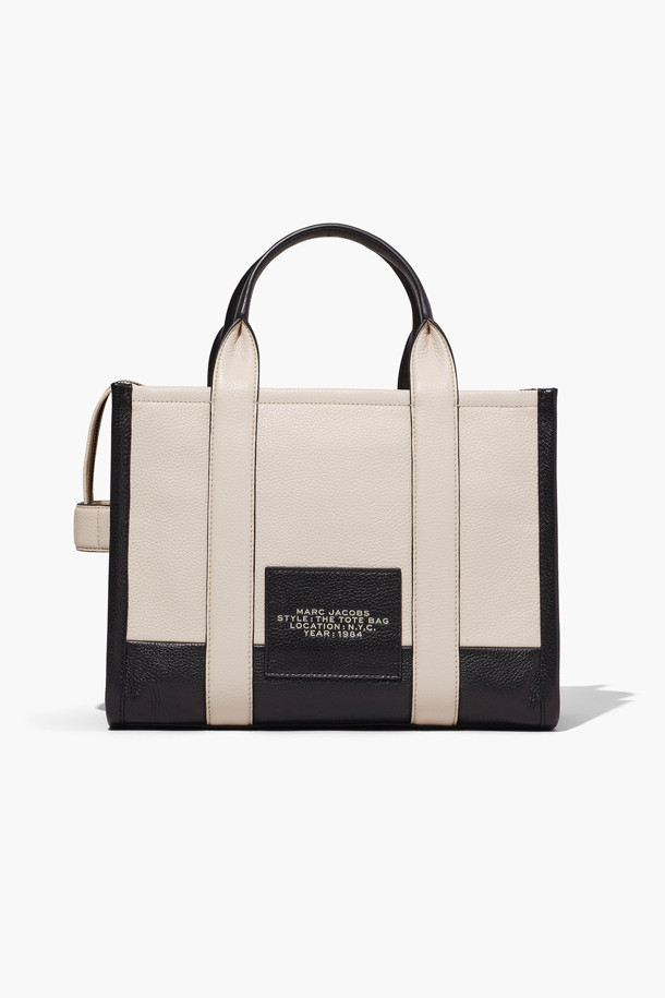 MARC JACOBS - 토트백 - Leather The Tote Medium Tote_Ivory Multi(H007L01RE22-112)