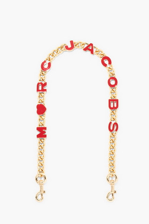 Heart Shoulder Chain Strap_True Red/Gold (S354M06RE22-631)