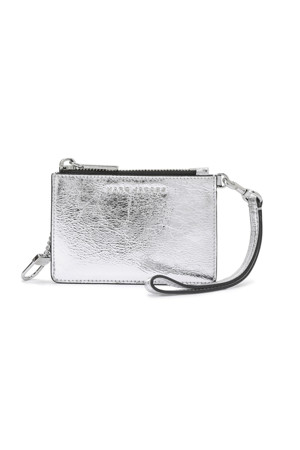 Metallic Daily Top Zip Wristlet_Silver (S106M06RE22-040)