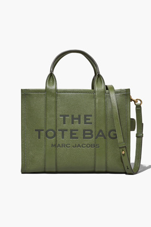 Leather The Tote Medium Tote_Bronze Green (H004L01PF21-365)