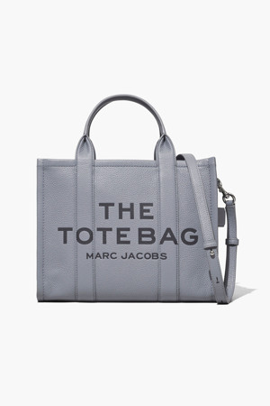 Leather The Tote Medium Tote_Wolf Grey(H004L01PF21-050)