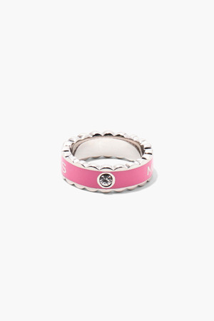 Medallion Ring Scalloped_Candy Pink/Silver (J402MT3RE21-681 )