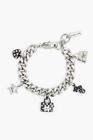 Polka Dot Charm Bracelet_Black Multi/Silver (2R3JBR001J35-009)