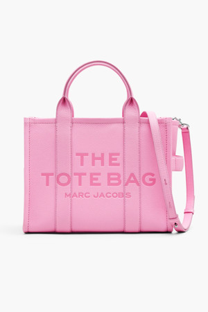 Leather The Medium Tote_Fluro Candy Pink (H004L01PF21-691)