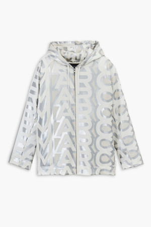 Monogram Zip Hoodie_Silver/Bright White (2F3RTP012C14-113)