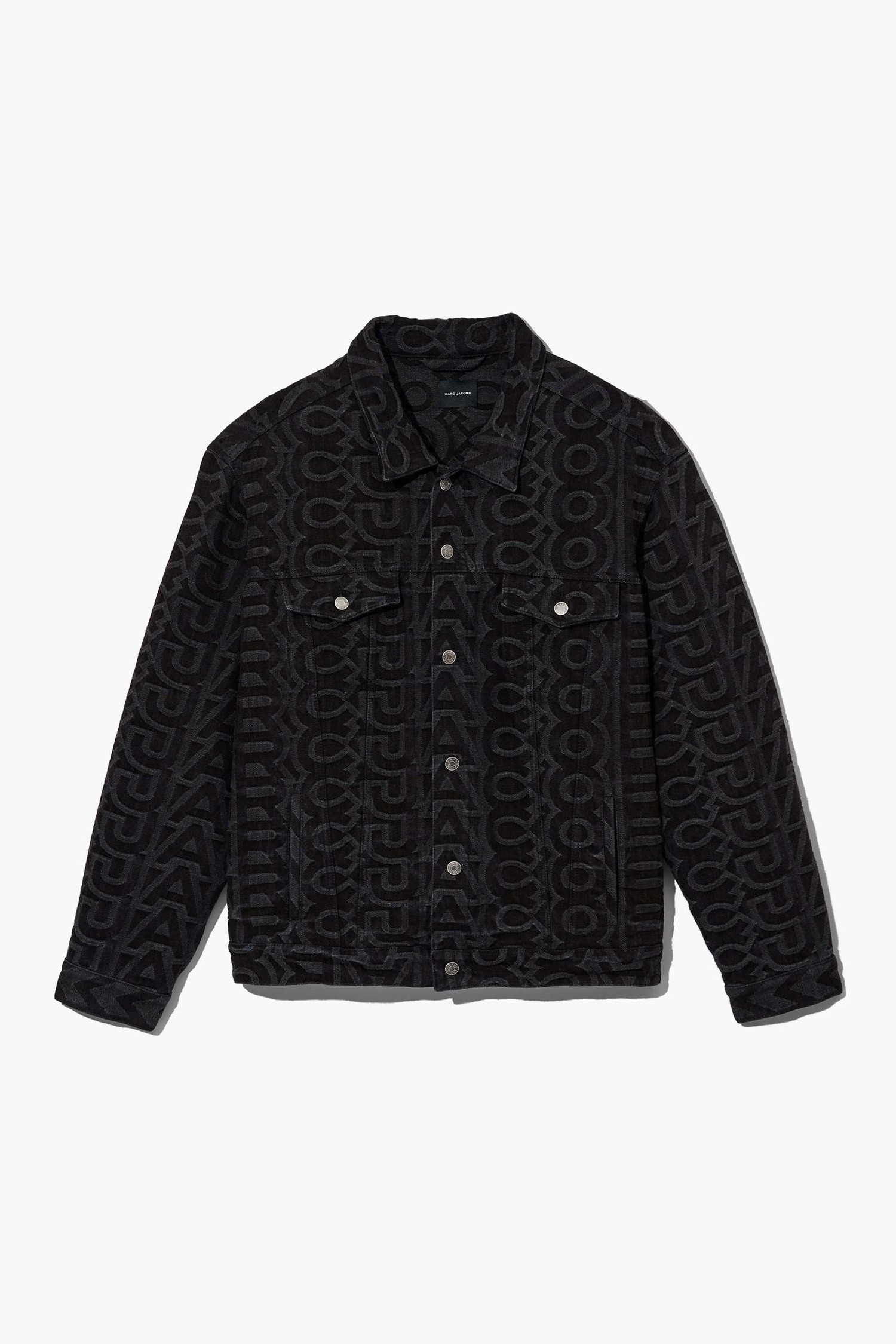 Marc Jacobs monogram-print Denim Jacket - Black