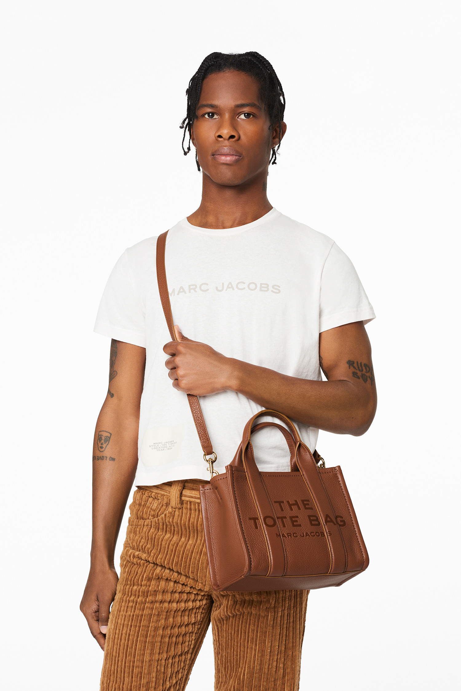 Marc Jacobs The Leather Mini Tote Bag ARGAN OIL (Brown) H009L01SP21 212  Ladies
