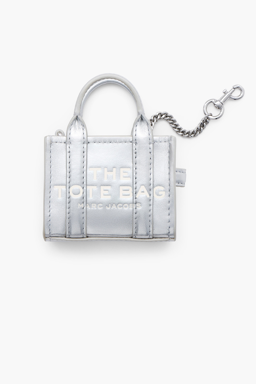 MARC JACOBS - 백 액세서리 - Metallic The Nano Tote Charm_Siver (2F4SCP002S02-040)