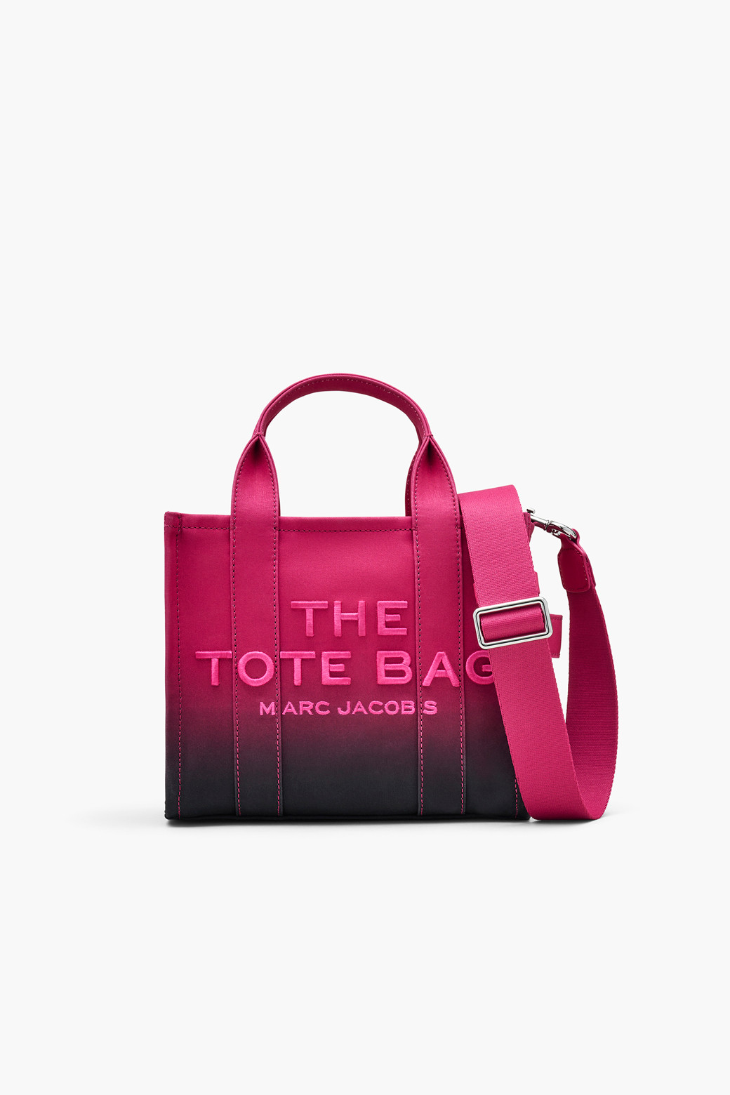 MARC JACOBS - 토트백 - Ombre Canvas Small Tote_Black/Hot Pink (2P4HTT051H03-014)