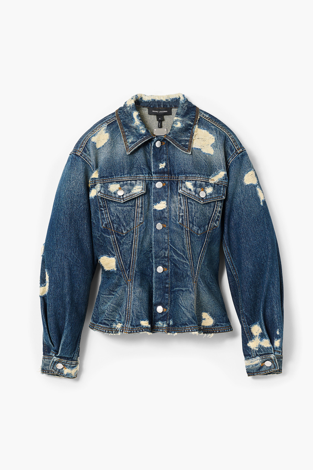 MARC JACOBS デニムジャケット Marc Jacobs Crystal Denim Oversized Trucker Jacket | Neiman