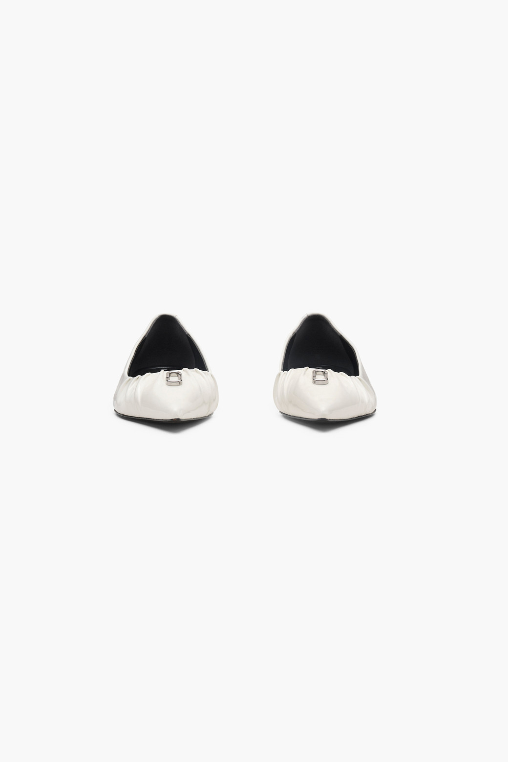 MARC JACOBS - 플랫 - Patent Leather J Marc The Pointy Toe Ballerina_White (2F4FFL001F08-100)