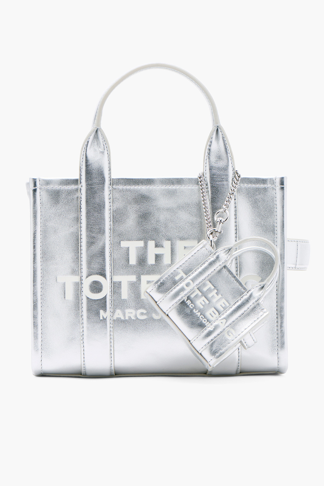 MARC JACOBS - 백 액세서리 - Metallic The Nano Tote Charm_Siver (2F4SCP002S02-040)