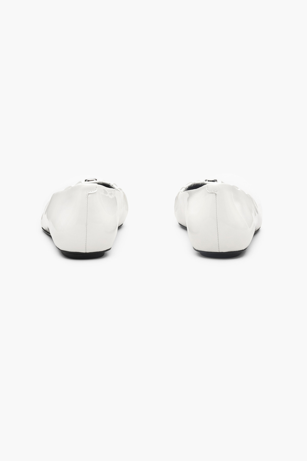 MARC JACOBS - 플랫 - Patent Leather J Marc The Pointy Toe Ballerina_White (2F4FFL001F08-100)