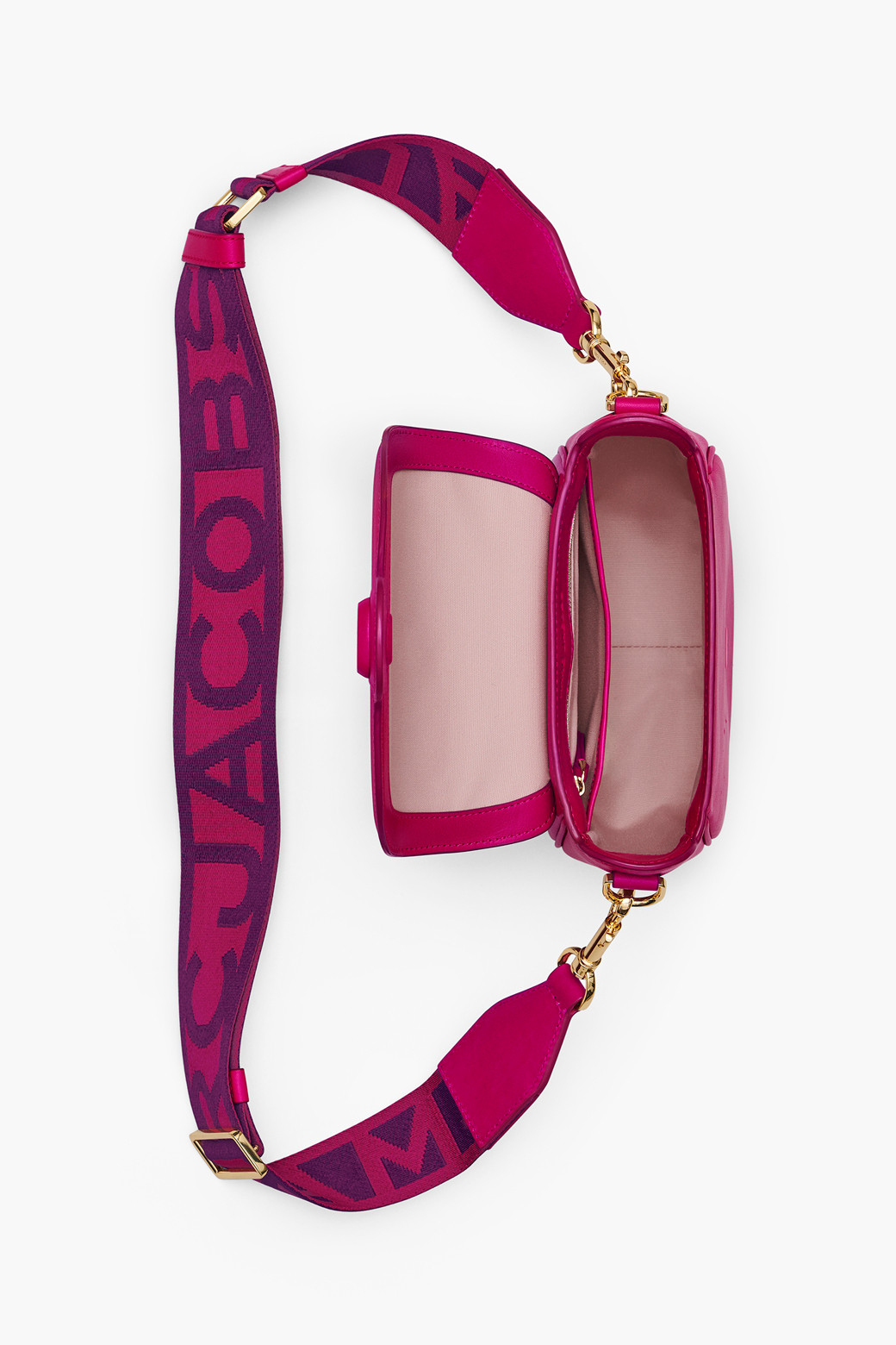 MARC JACOBS - 크로스백 - Leather J Marc Small Saddle_Lipstick Pink (2S3HMS003H03-955)