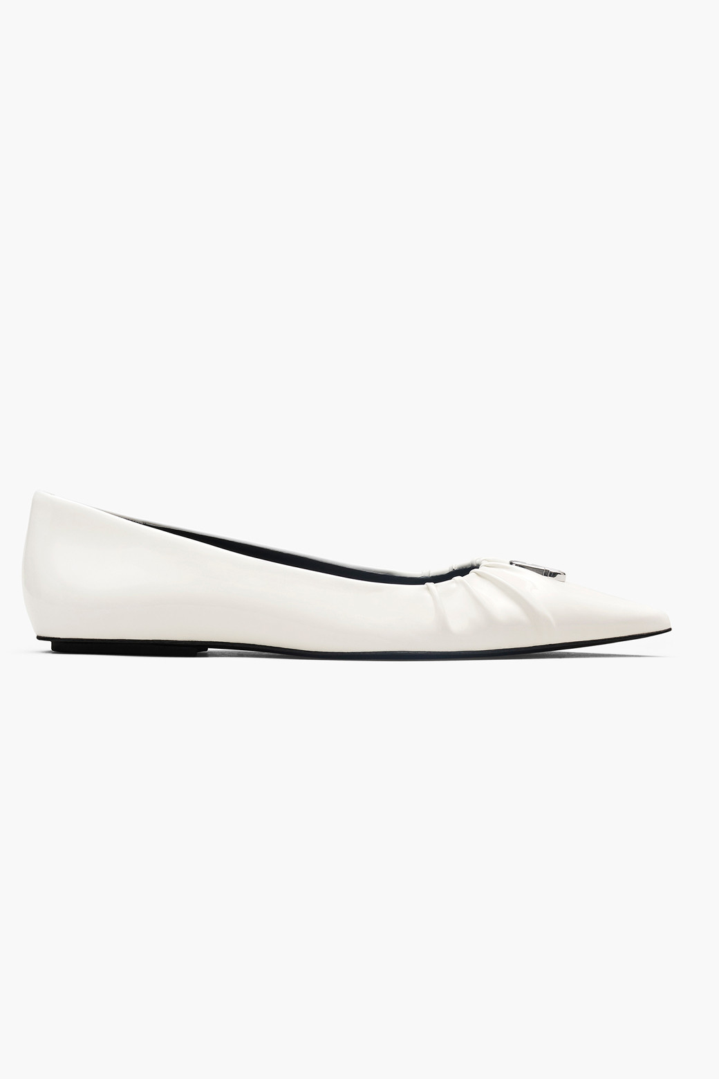 MARC JACOBS - 플랫 - Patent Leather J Marc The Pointy Toe Ballerina_White (2F4FFL001F08-100)