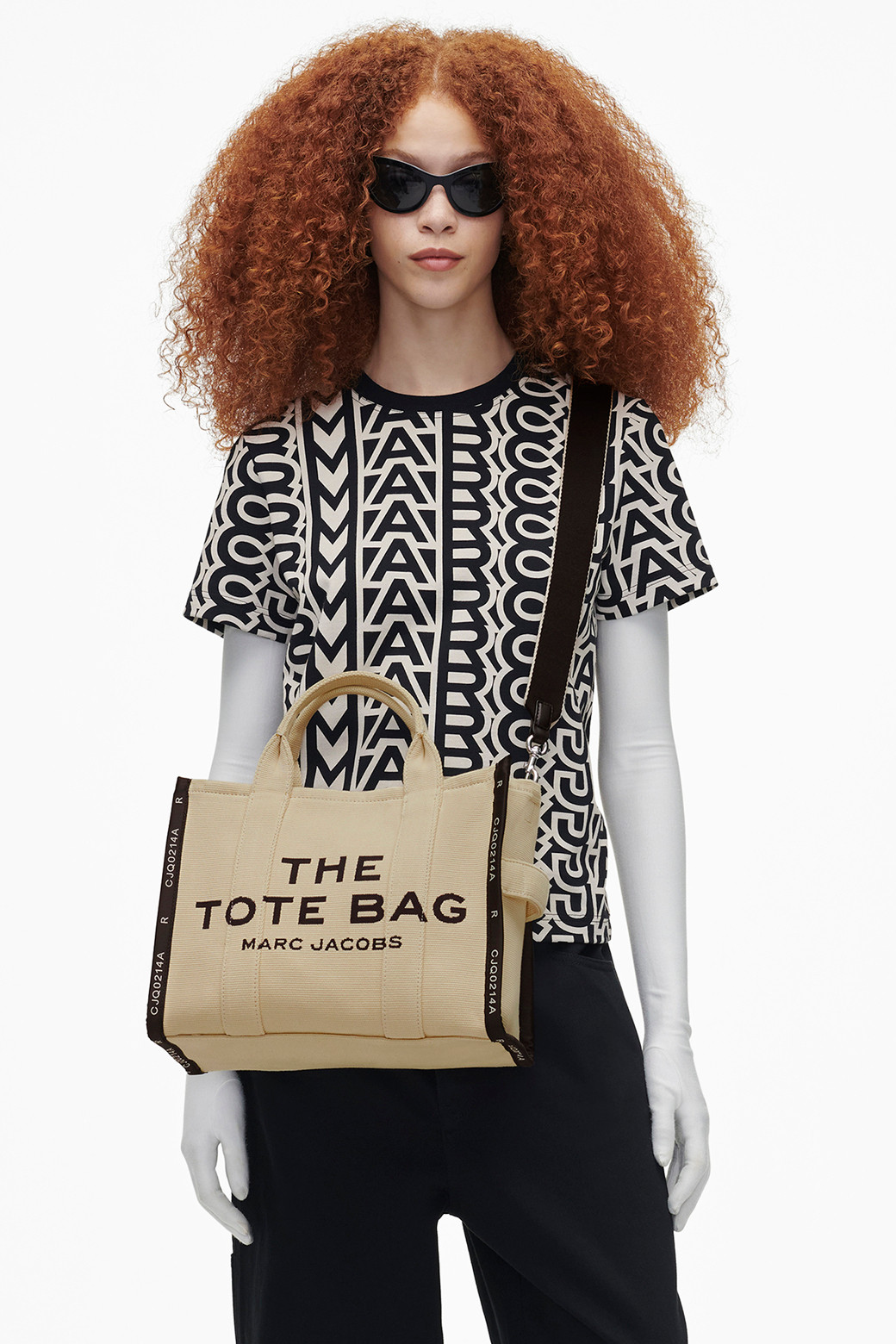 MARC JACOBS - 토트백 - Jacquard The Medium Tote_Warm Sand (M0017027-263)