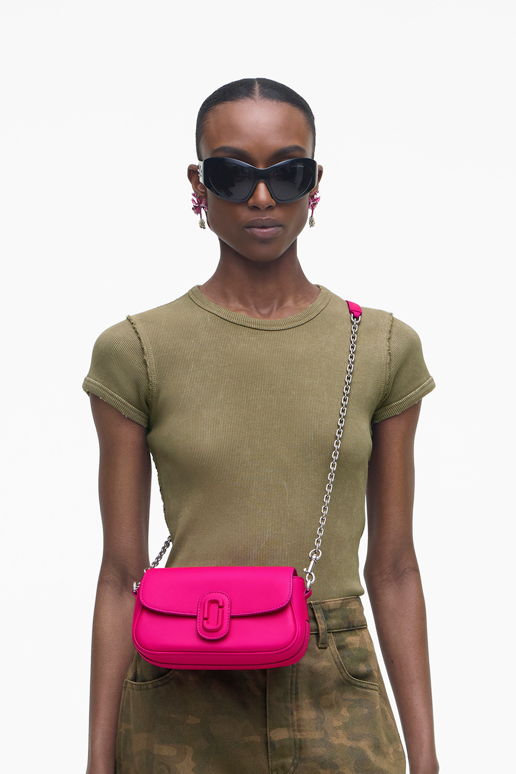 MARC JACOBS - 숄더백 - Covered J Marc Small Shoulder Bag_Hot Pink (2P4HSH035H02-665)