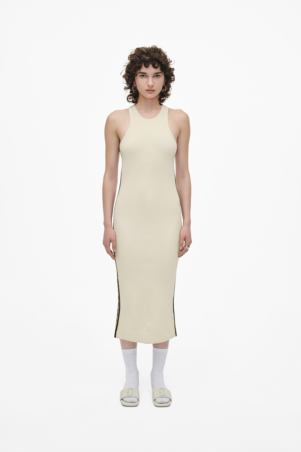 MARC JACOBS - 샌들 - Leather J Marc Leather Sandal_Cloud White (2P3FSA006F06-123)