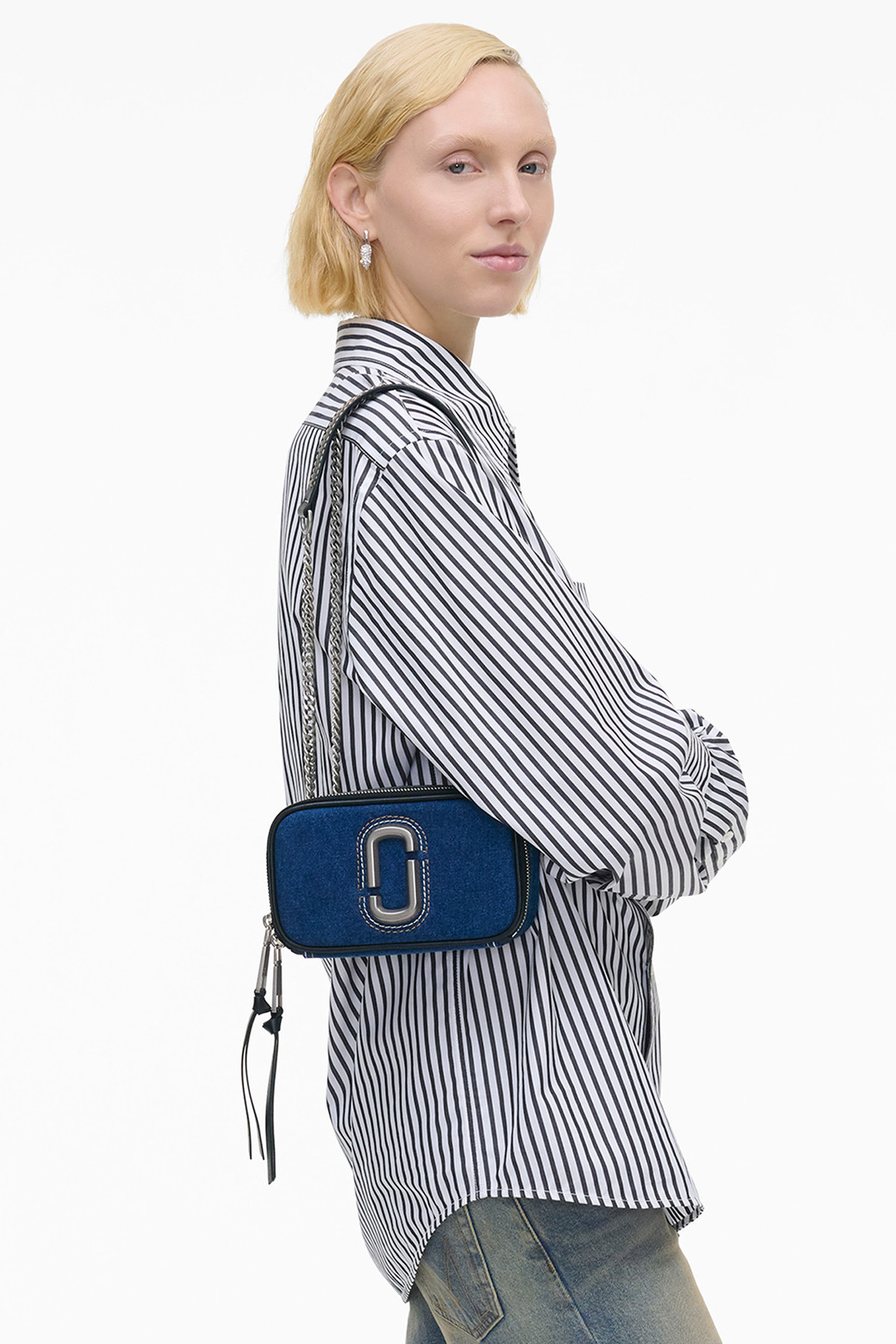 MARC JACOBS - 크로스백 - Denim Chain The Snapshot_Dark Wash (2F4HCR027H05-473)
