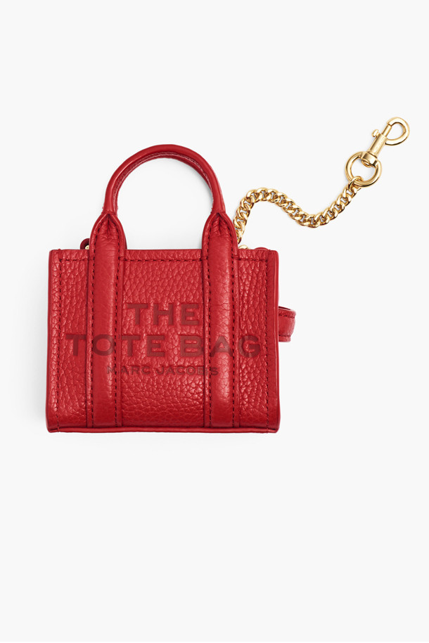 MARC JACOBS - 백 액세서리 - Leather The Nano Tote Charm_True Red (2F3SCP005S07-617)