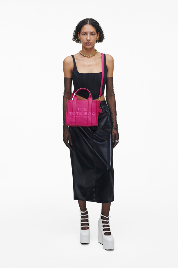 MARC JACOBS - 토트백 - Leather the Small Tote_Lipstick Pink (H009L01SP21-955)